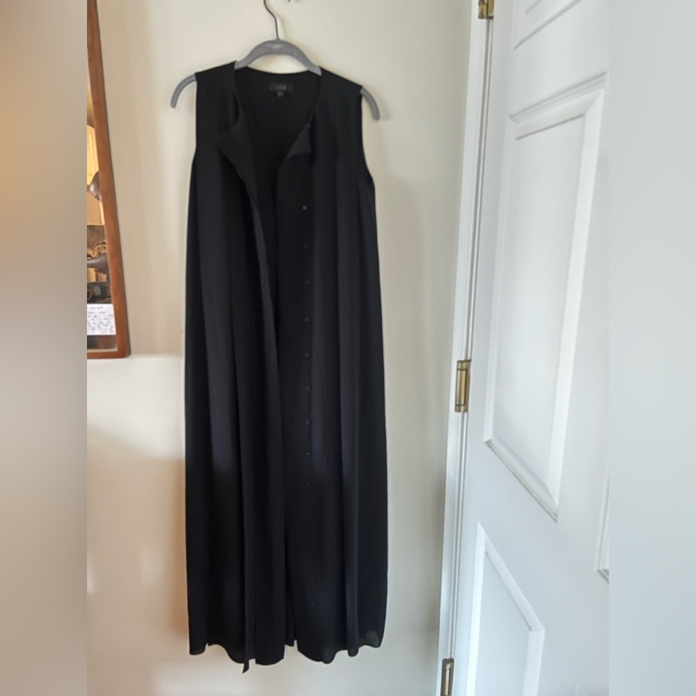 COS flowy black dress size 36
